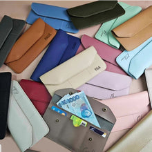 Load image into Gallery viewer, Amber MNL Leather Slim Wallet / Card Holders
