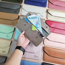 Load image into Gallery viewer, Amber MNL Leather Slim Wallet / Card Holders
