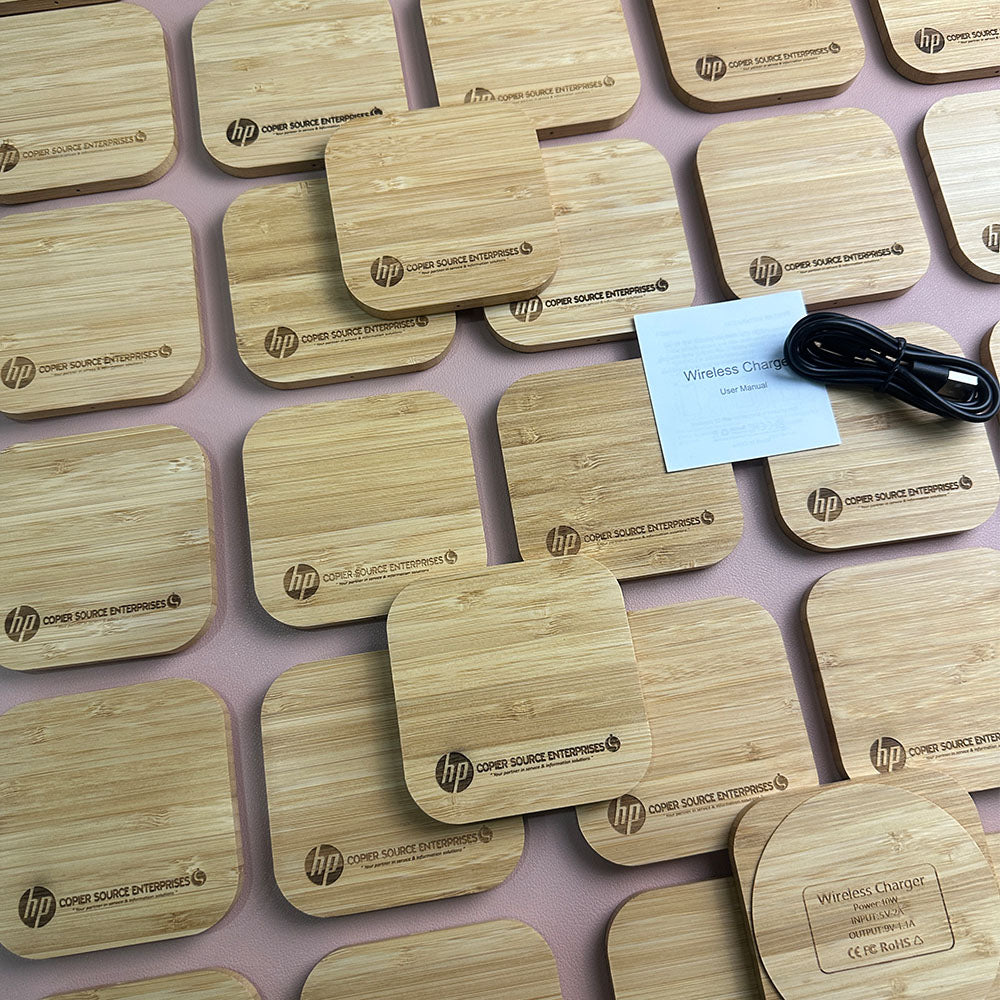 Bamboo Qi Wireless Charging Pads