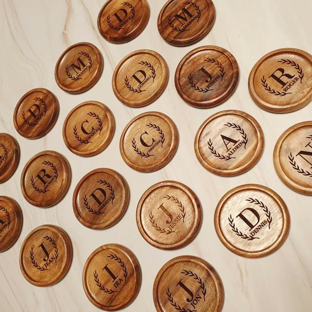 Wooden coaster personalized