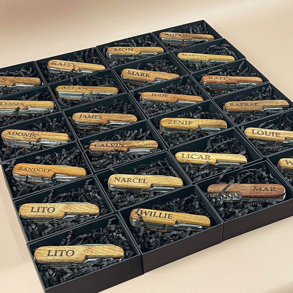 Wooden Swiss Knife personalized