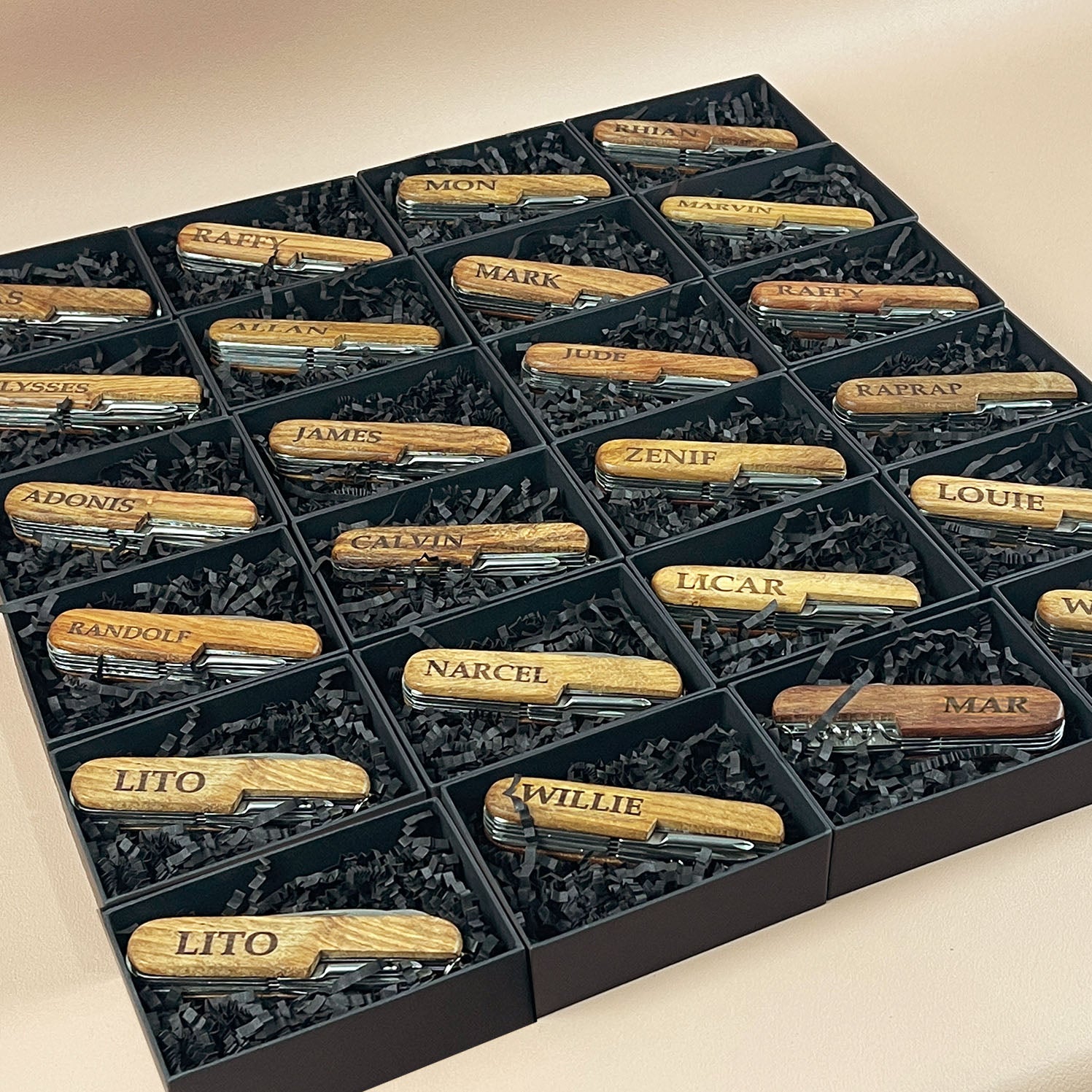 Wooden Swiss Knife personalized