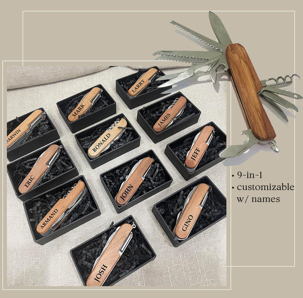Wooden Swiss Knife personalized